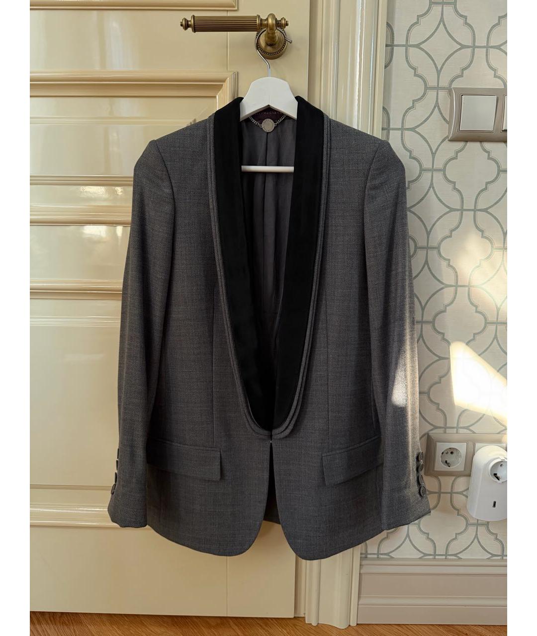 STELLA MCCARTNEY Серый шерстяной жакет/пиджак, фото 8