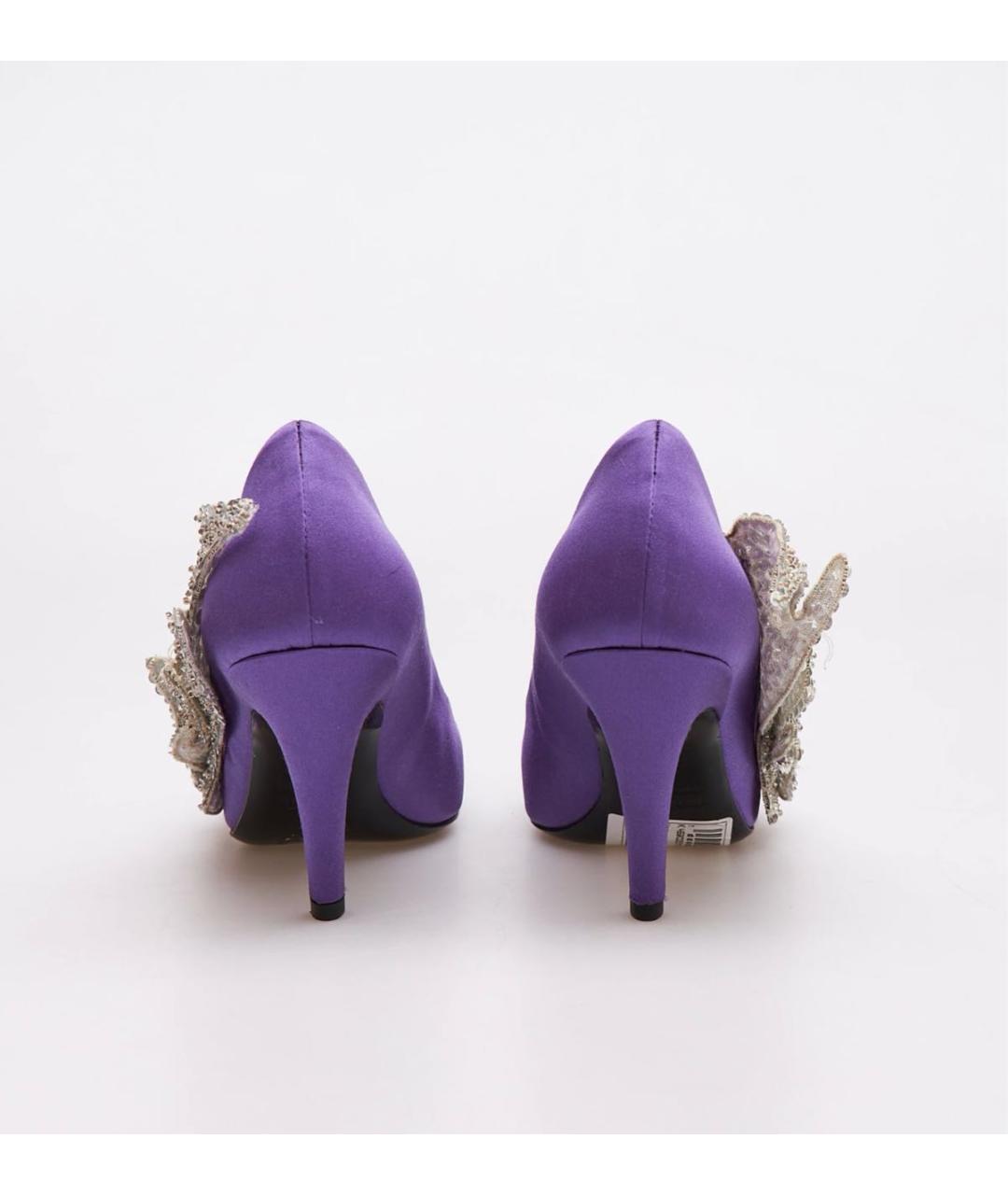 BALENCIAGA Фиолетовые текстильные туфли, фото 3