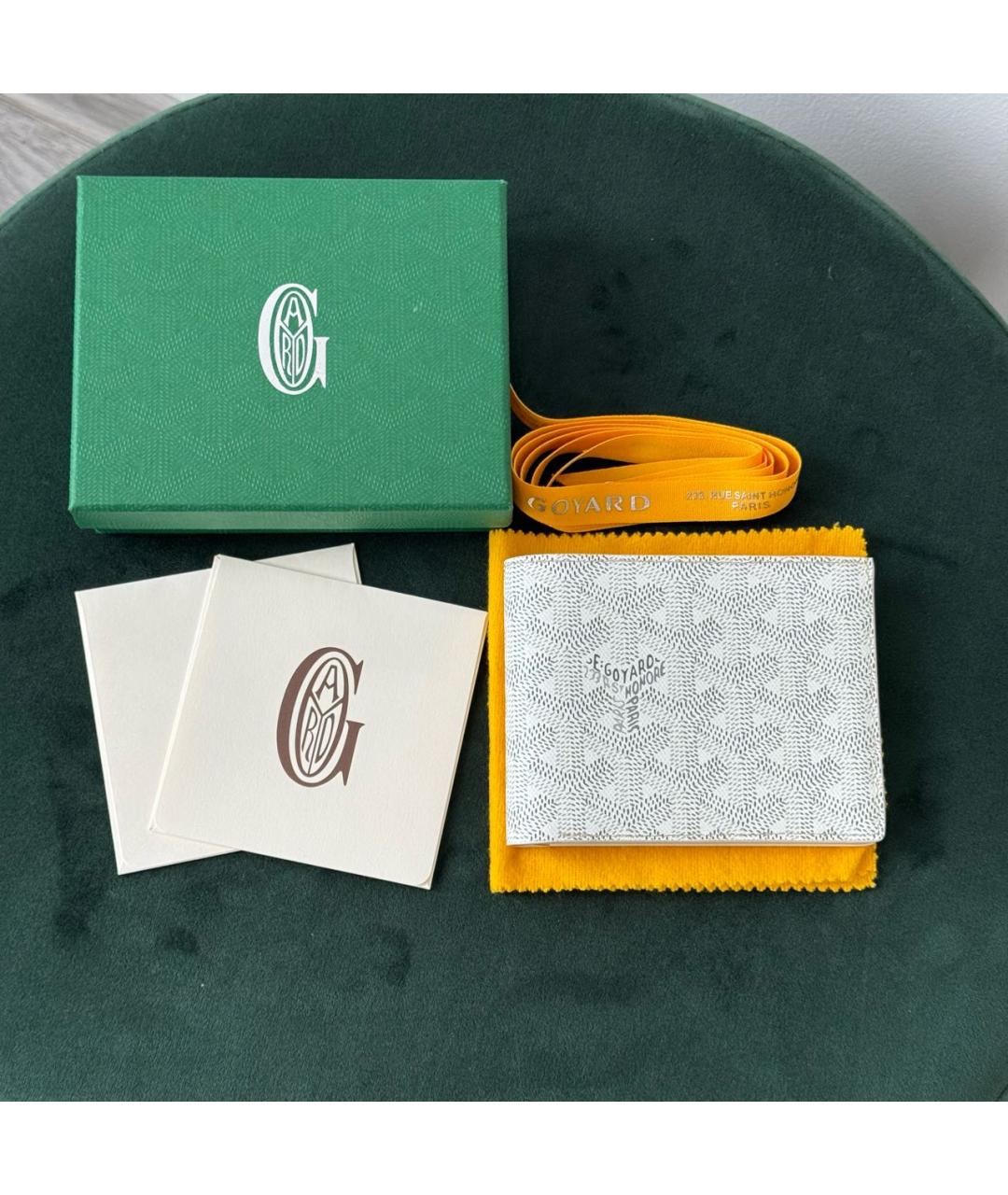 GOYARD Белый кошелек, фото 4