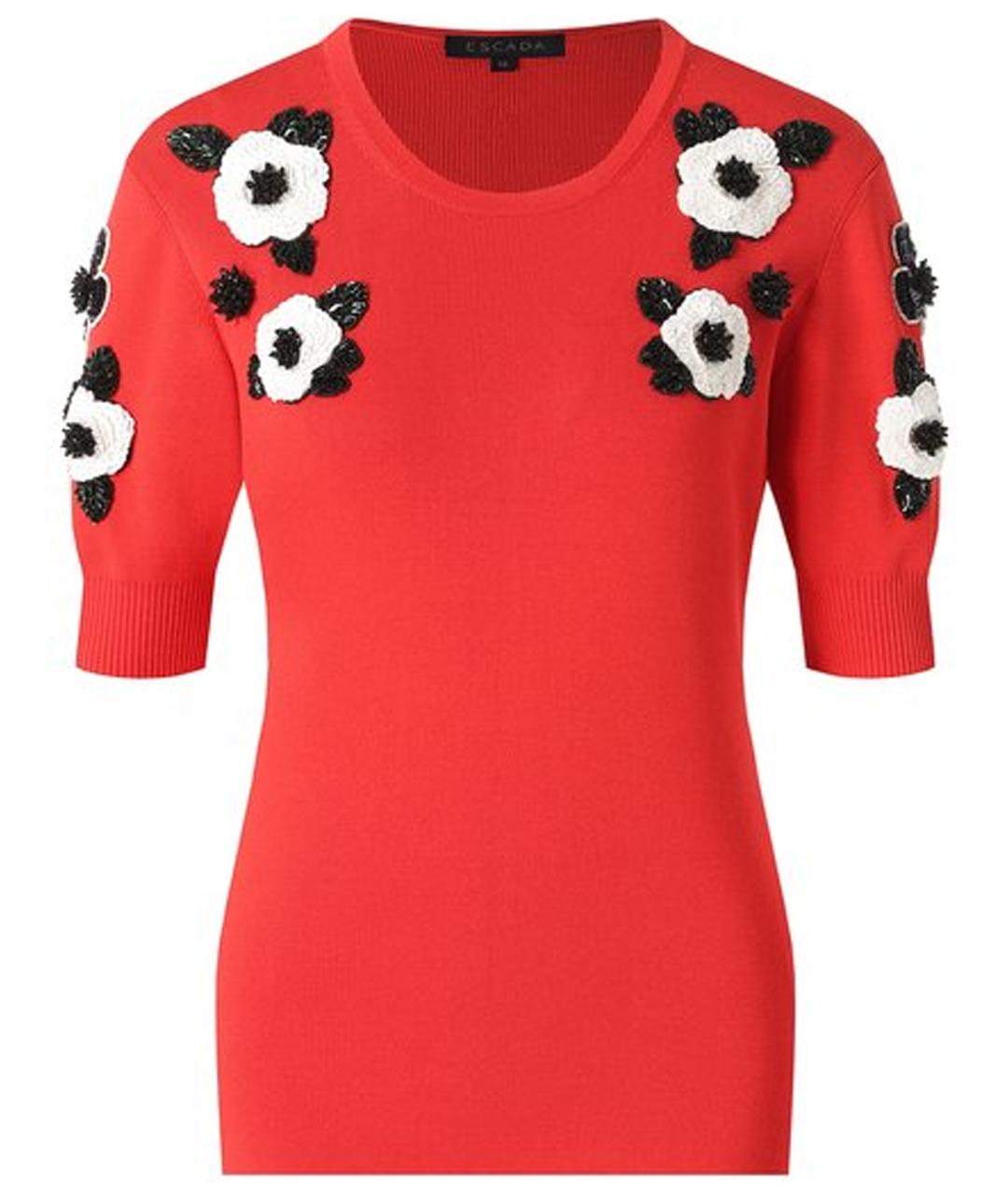 ESCADA Коралловый синтетический джемпер / свитер, фото 1