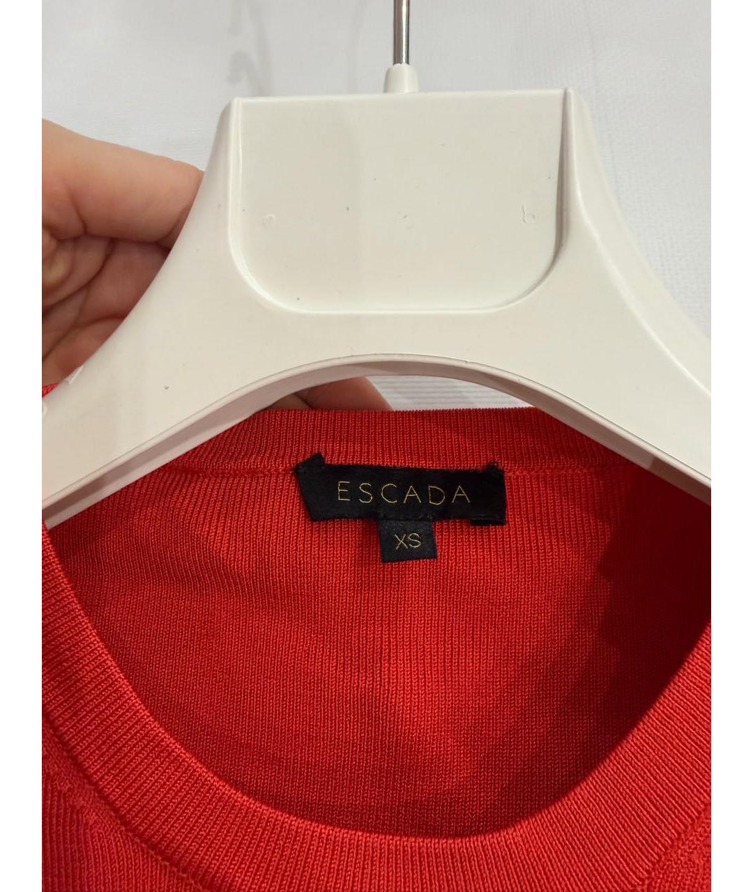 ESCADA Коралловый синтетический джемпер / свитер, фото 3