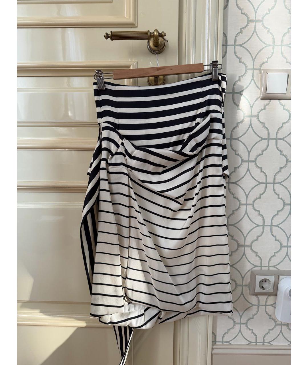 DRIES VAN NOTEN Мульти шелковая юбка миди, фото 2