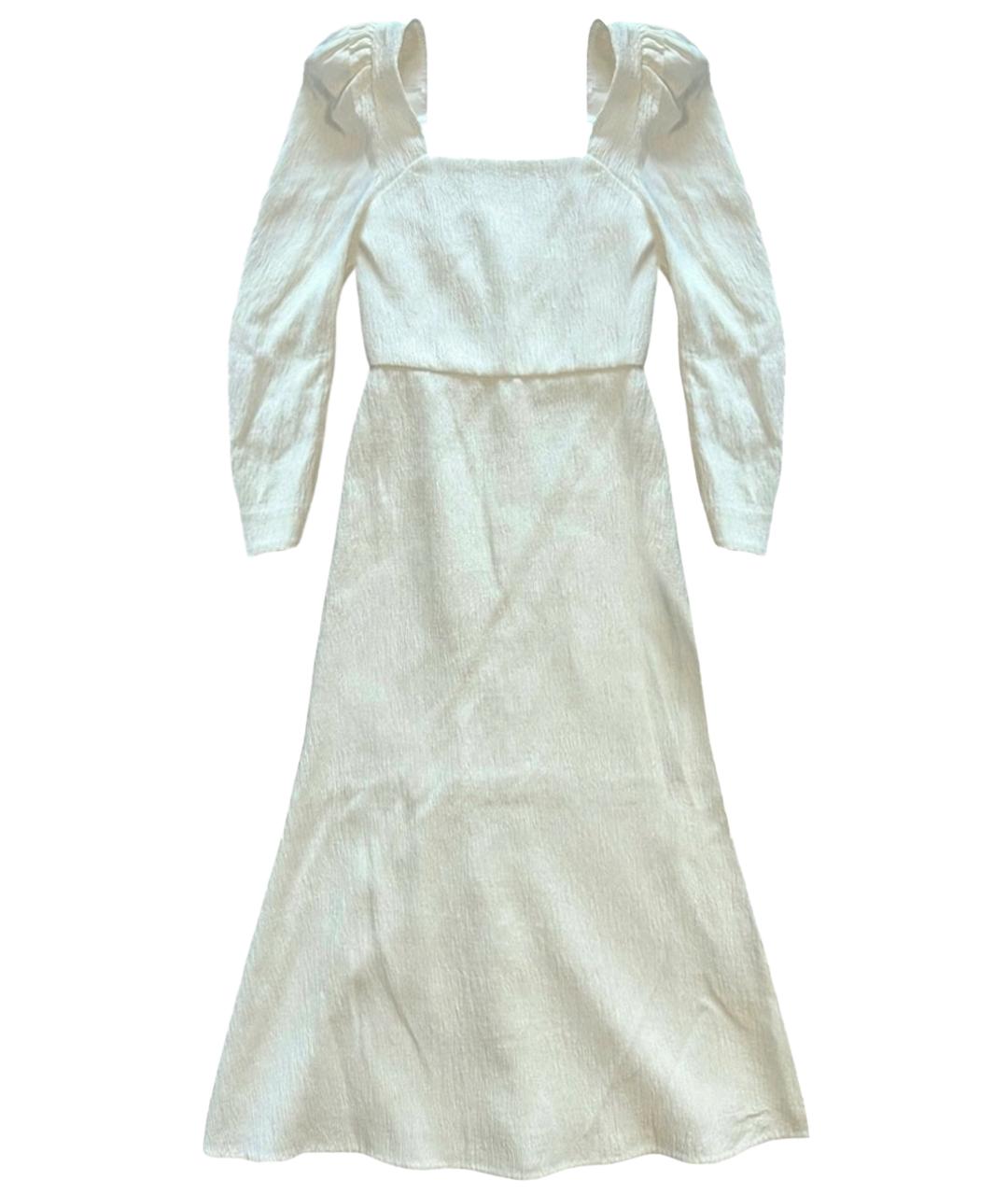 JOHANNA ORTIZ Белое вискозное повседневное платье, фото 1