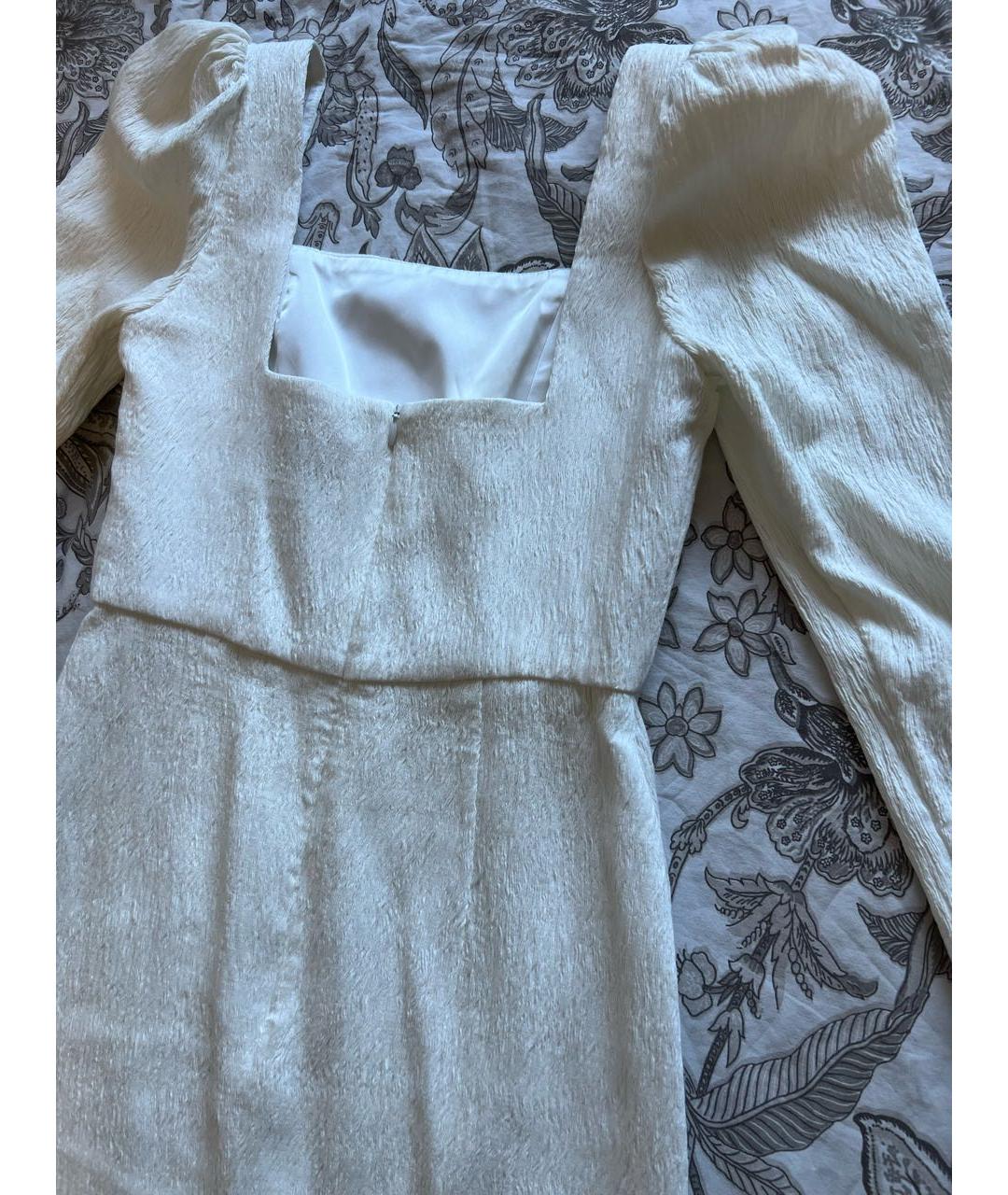 JOHANNA ORTIZ Белое вискозное повседневное платье, фото 3