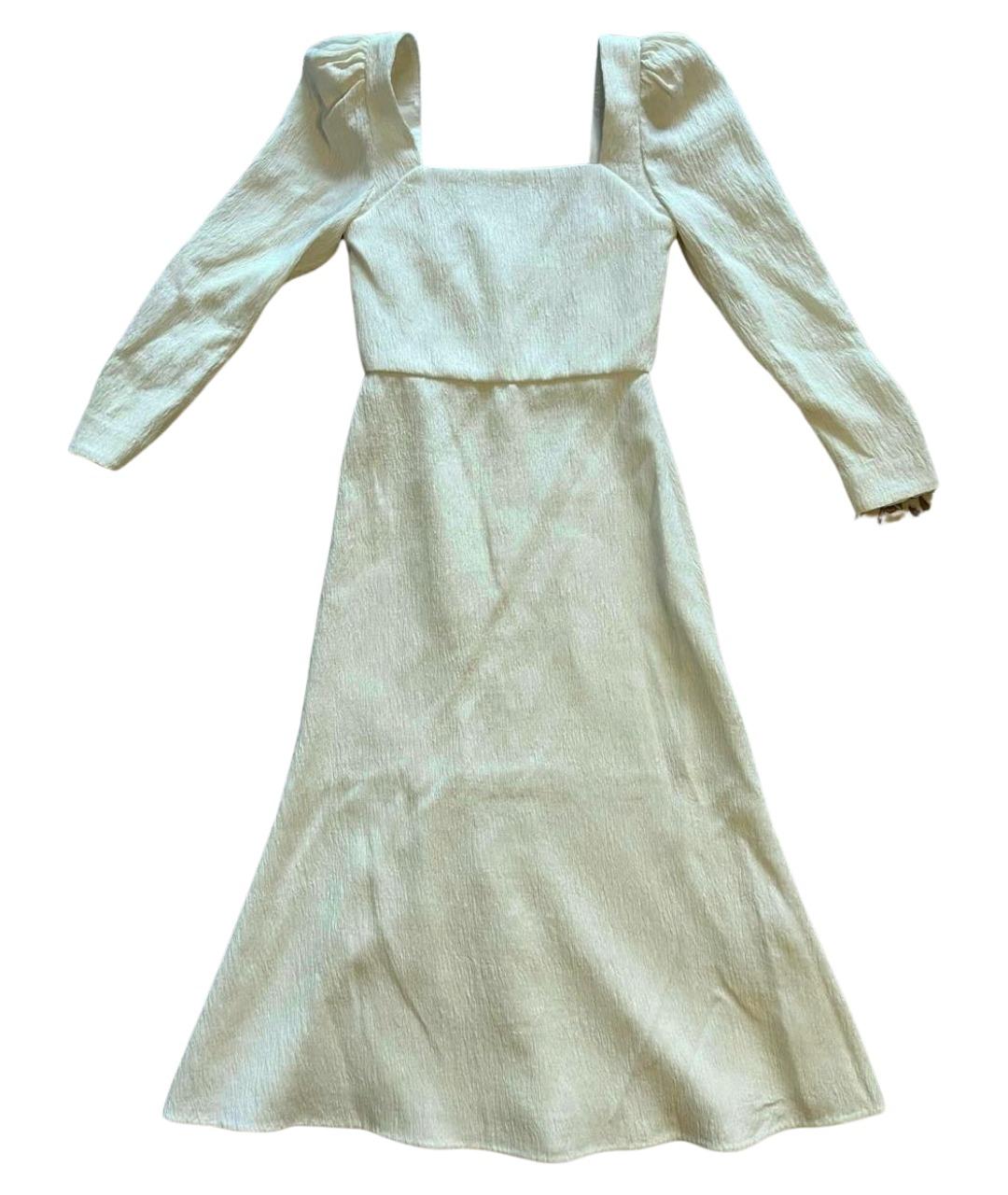 JOHANNA ORTIZ Белое вискозное повседневное платье, фото 10