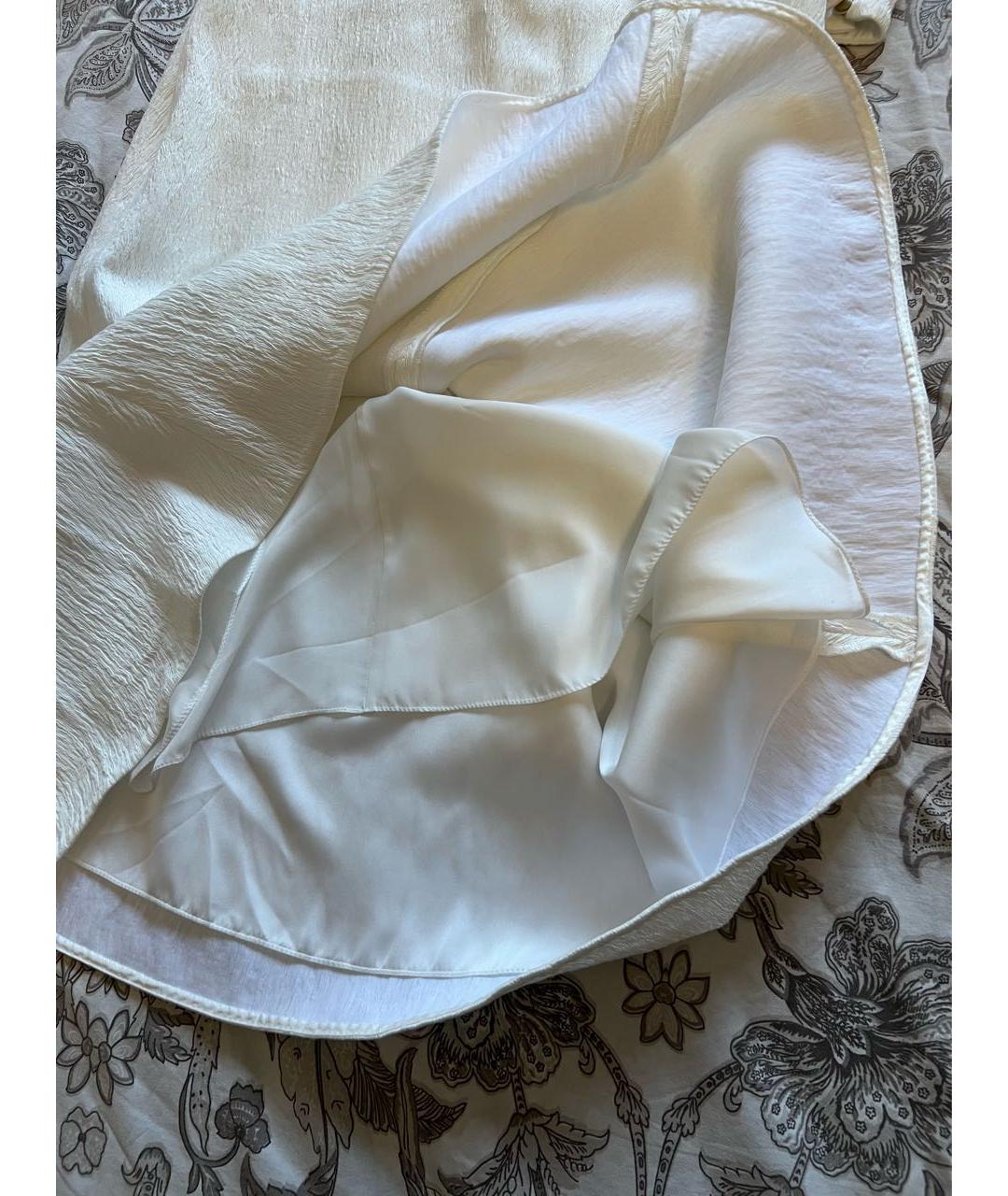 JOHANNA ORTIZ Белое вискозное повседневное платье, фото 5