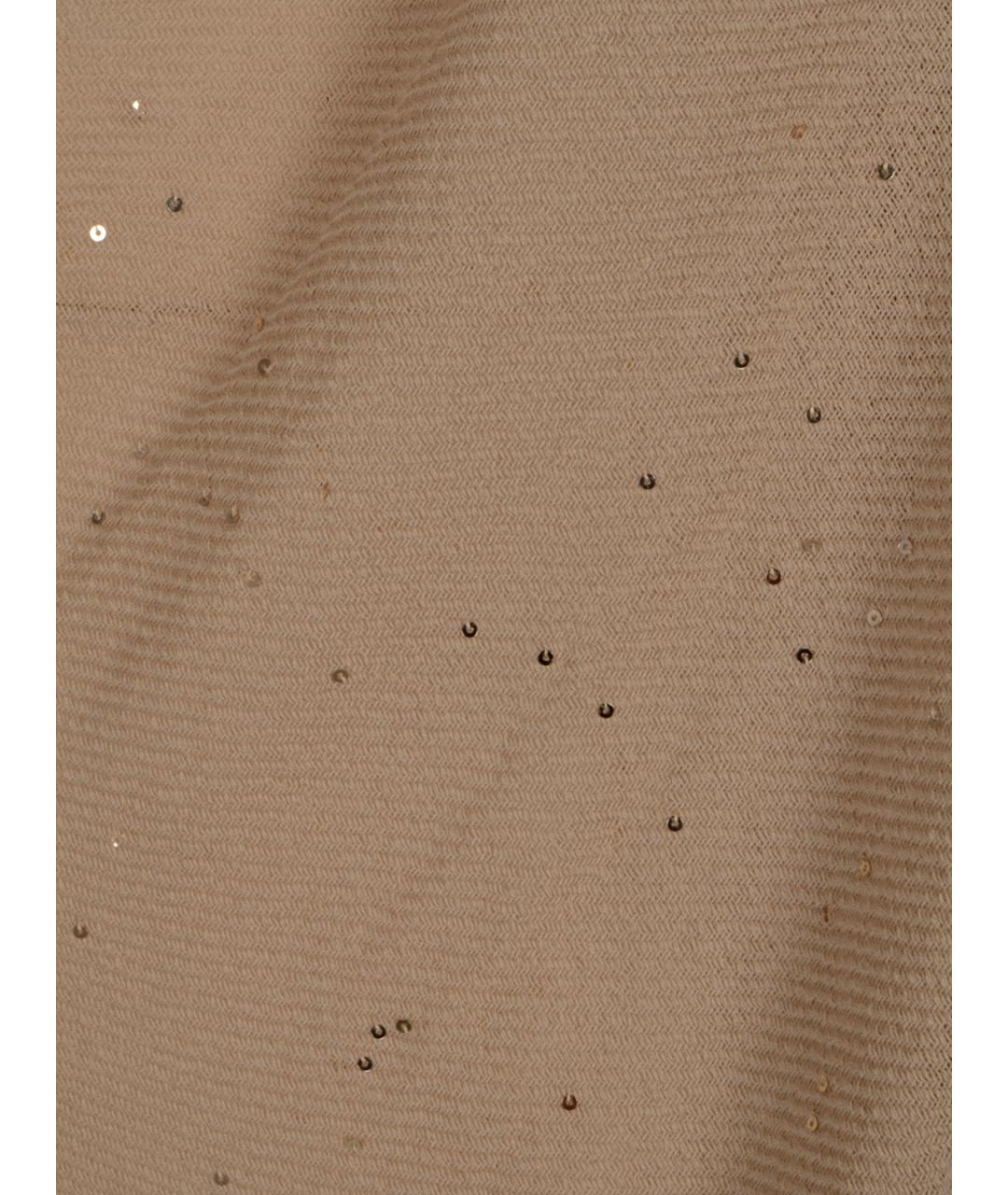 PESERICO Бежевый хлопковый кардиган, фото 6