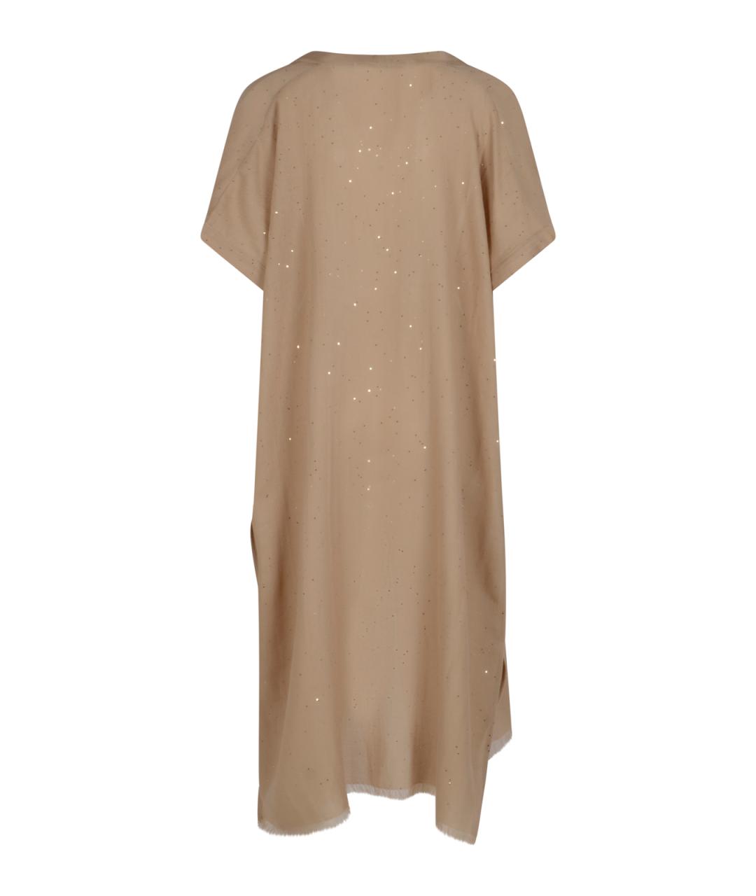 PESERICO Бежевый хлопковый кардиган, фото 3