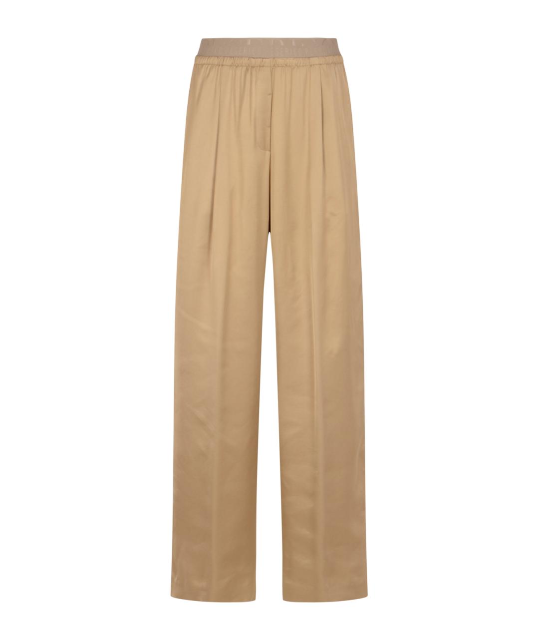 PESERICO Бежевые прямые брюки, фото 1