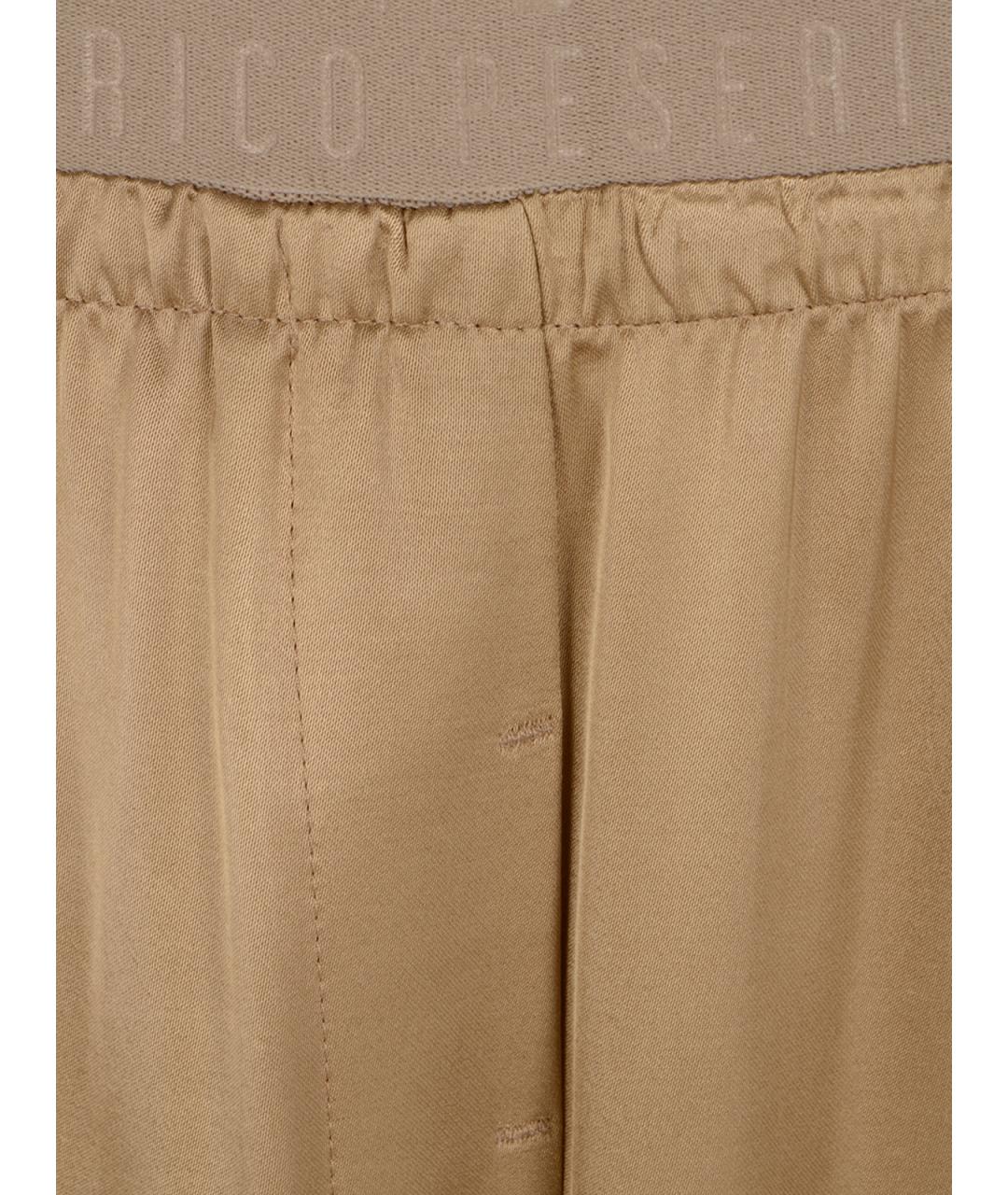 PESERICO Бежевые прямые брюки, фото 3