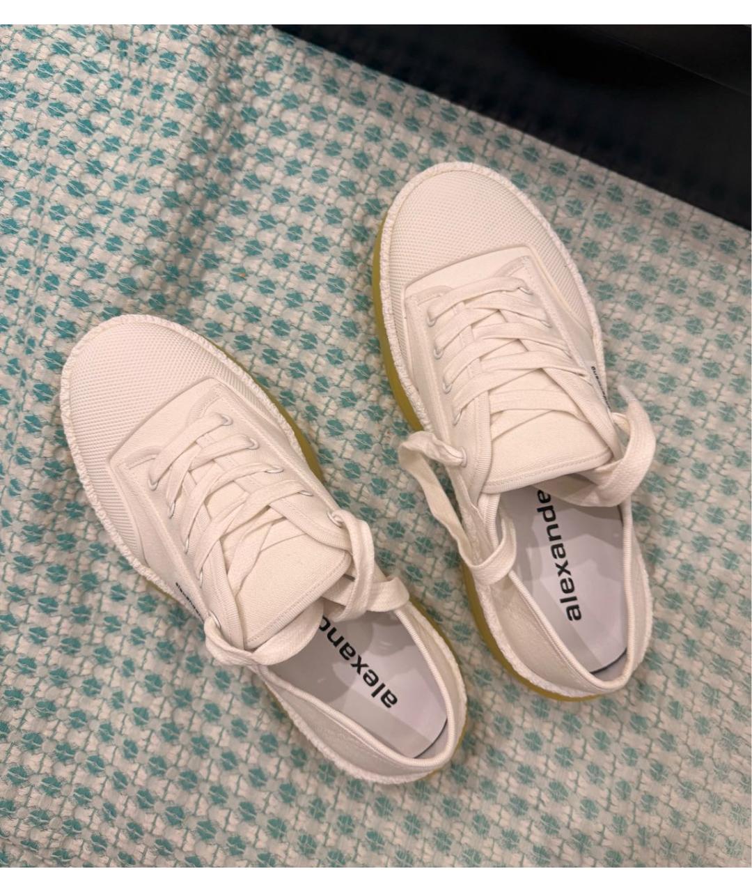 ALEXANDER WANG Белые текстильные кеды, фото 7