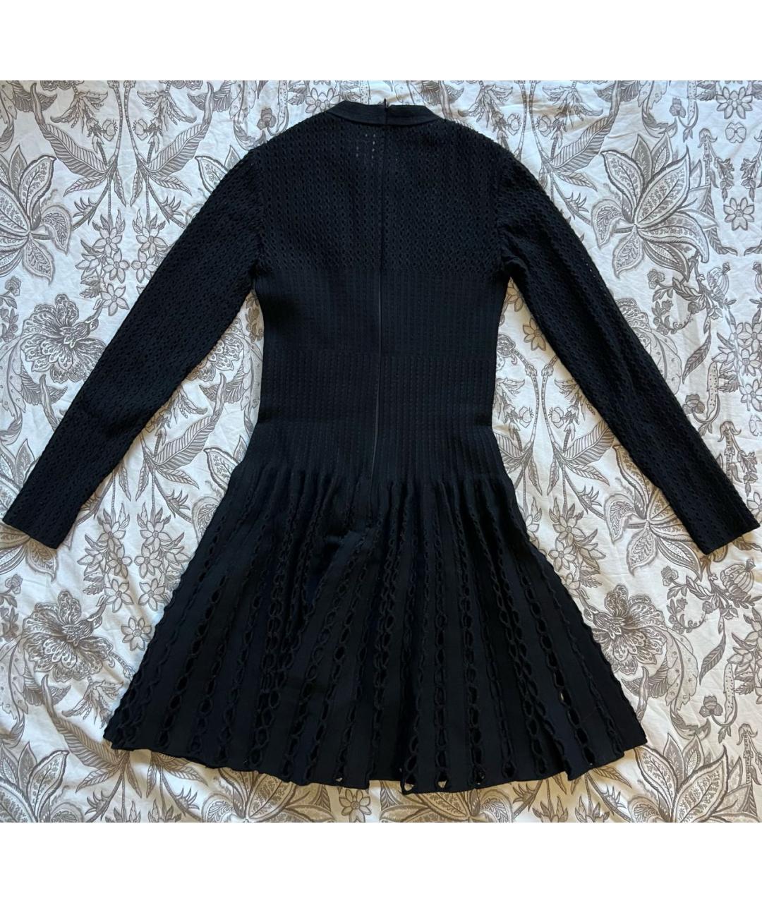 ALAIA Черное шерстяное коктейльное платье, фото 2