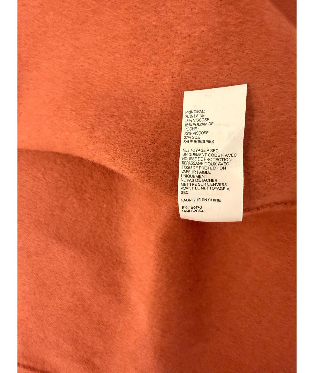 ZIMMERMANN Коралловое шерстяное пальто, фото 5