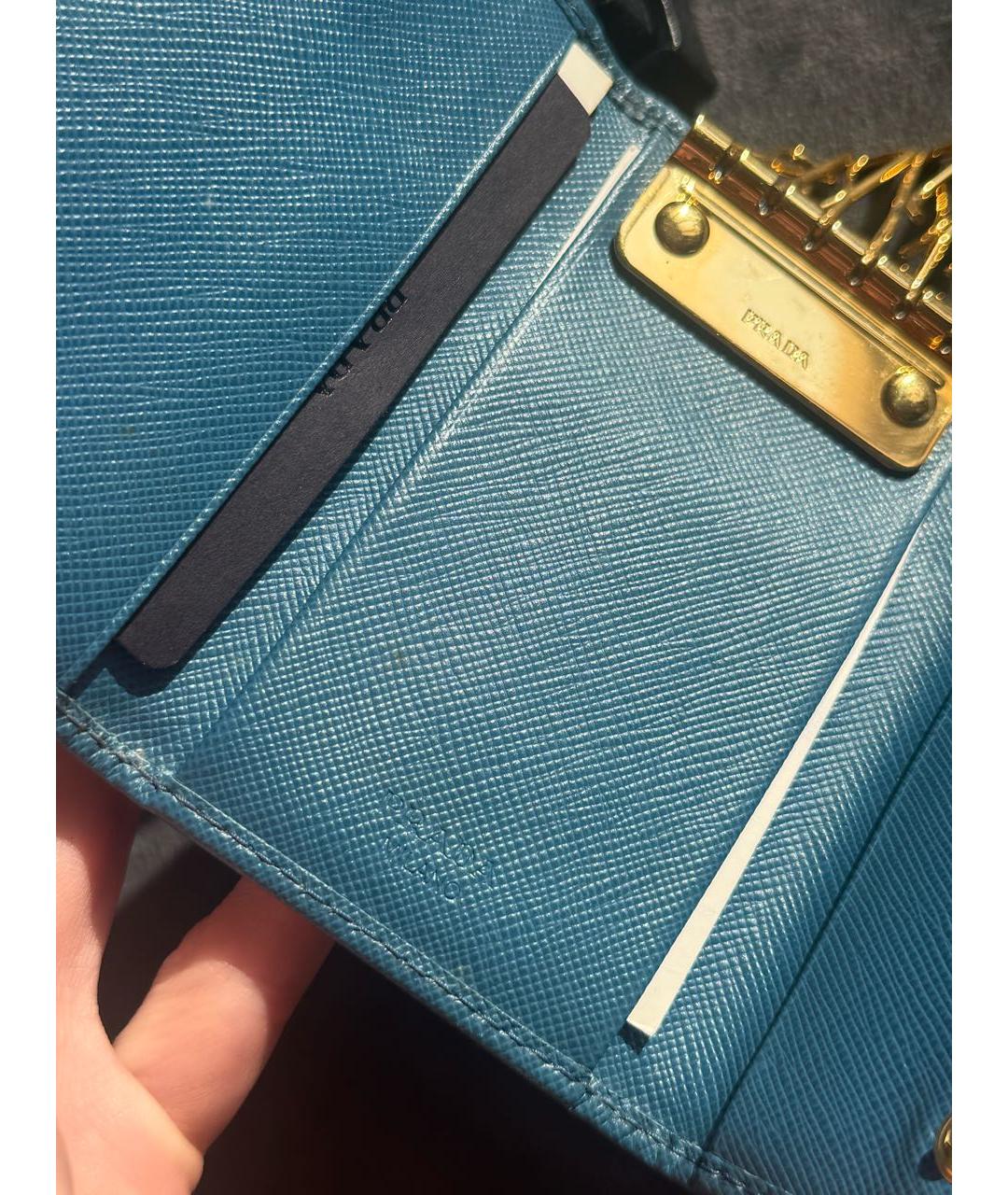 PRADA Синяя ключница, фото 4