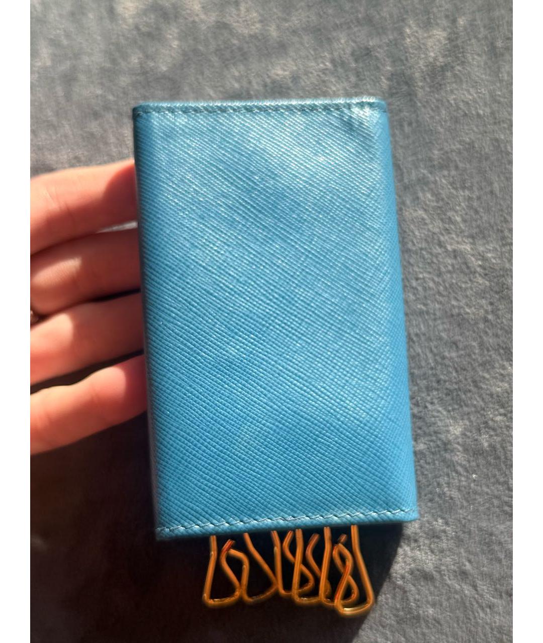 PRADA Синяя ключница, фото 6