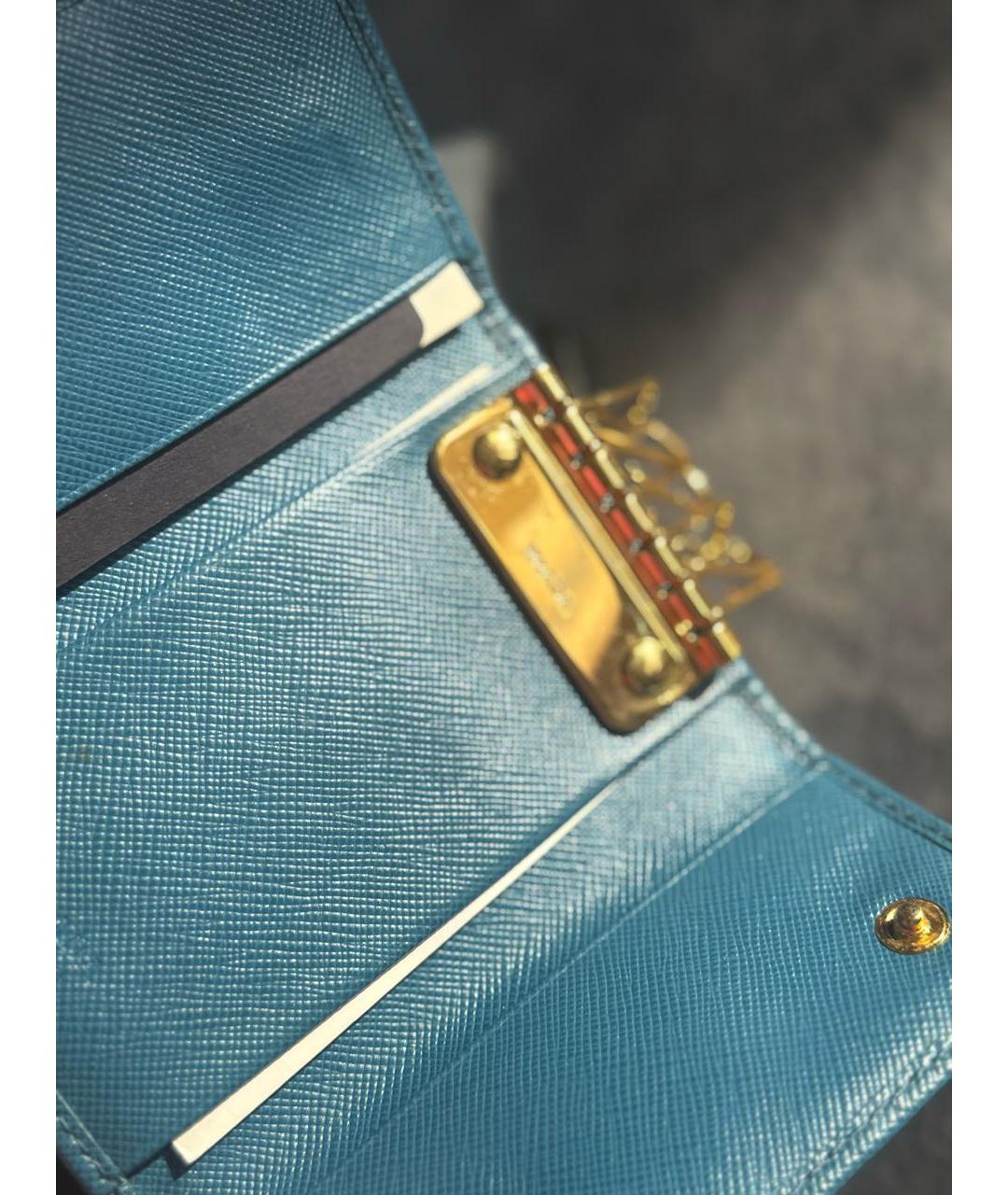 PRADA Синяя ключница, фото 3