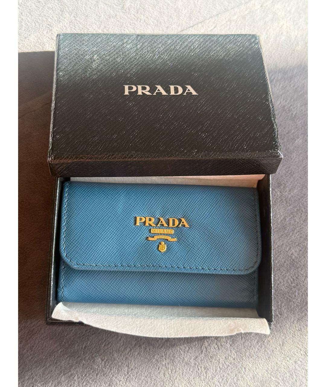 PRADA Синяя ключница, фото 7