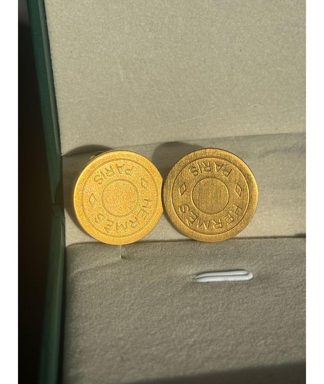 HERMES Золотые клипсы, фото 7