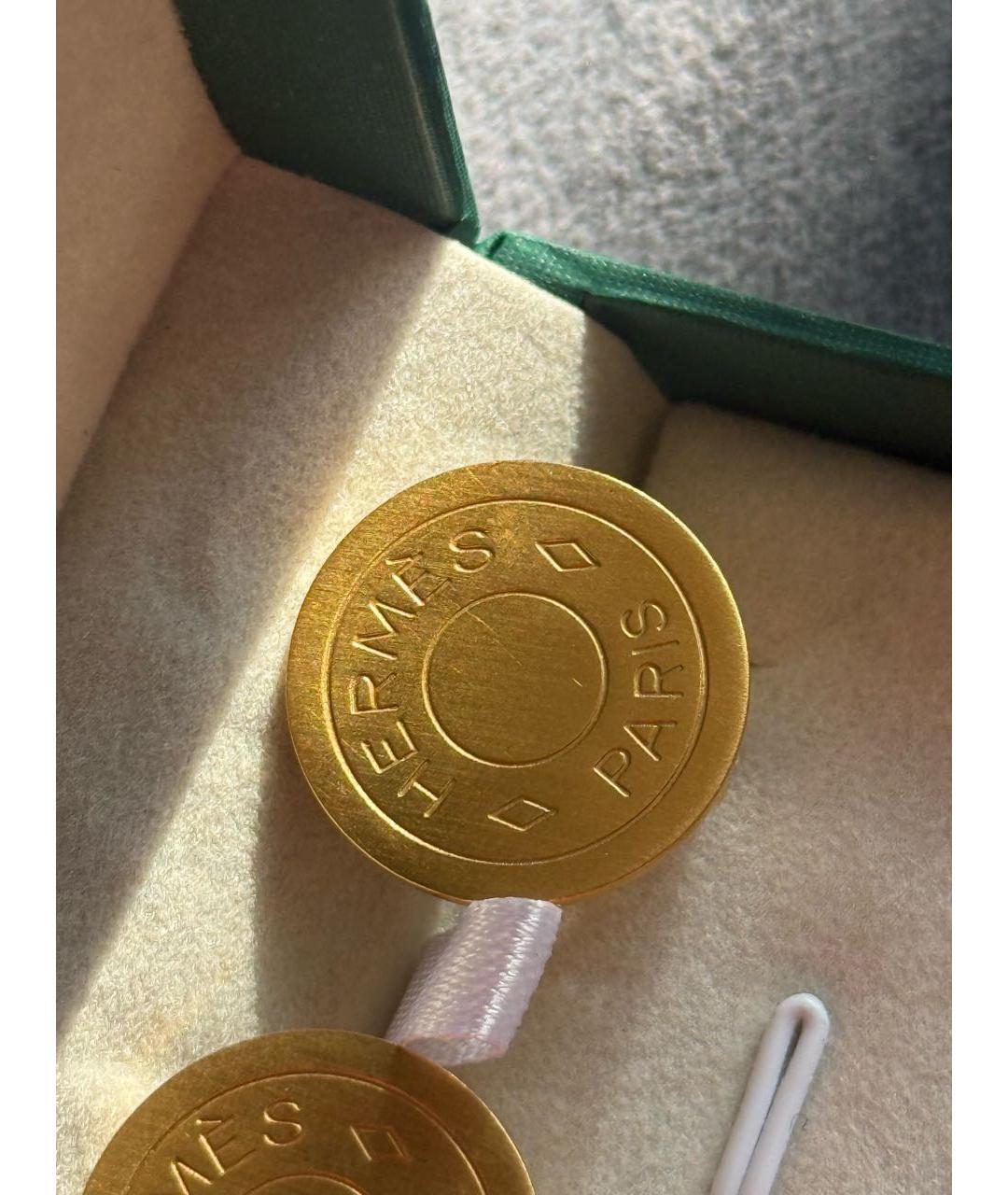 HERMES Золотые клипсы, фото 3