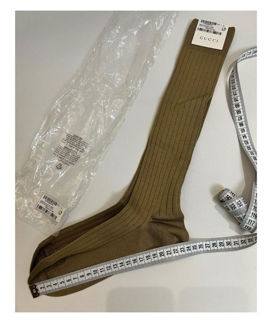 GUCCI Бежевые носки, чулки и колготы, фото 6