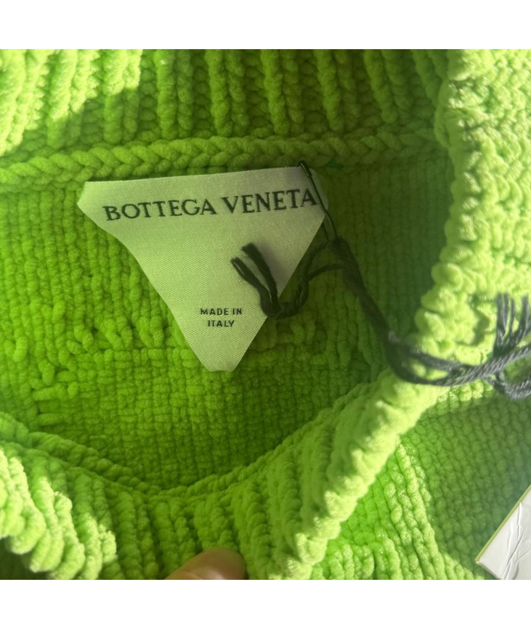 BOTTEGA VENETA Зеленый полиамидовый джемпер / свитер, фото 5
