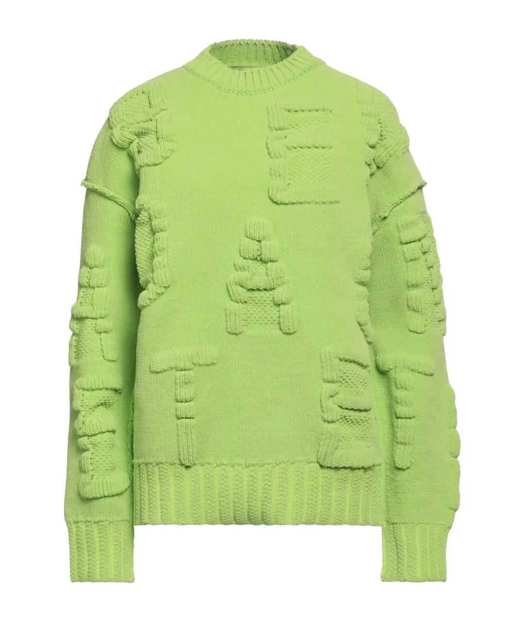 BOTTEGA VENETA Зеленый полиамидовый джемпер / свитер, фото 1