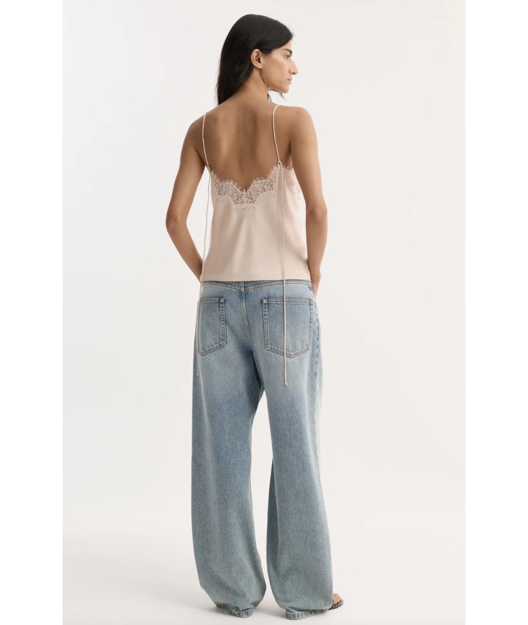 ROHE Розовая шелковая майка, фото 2