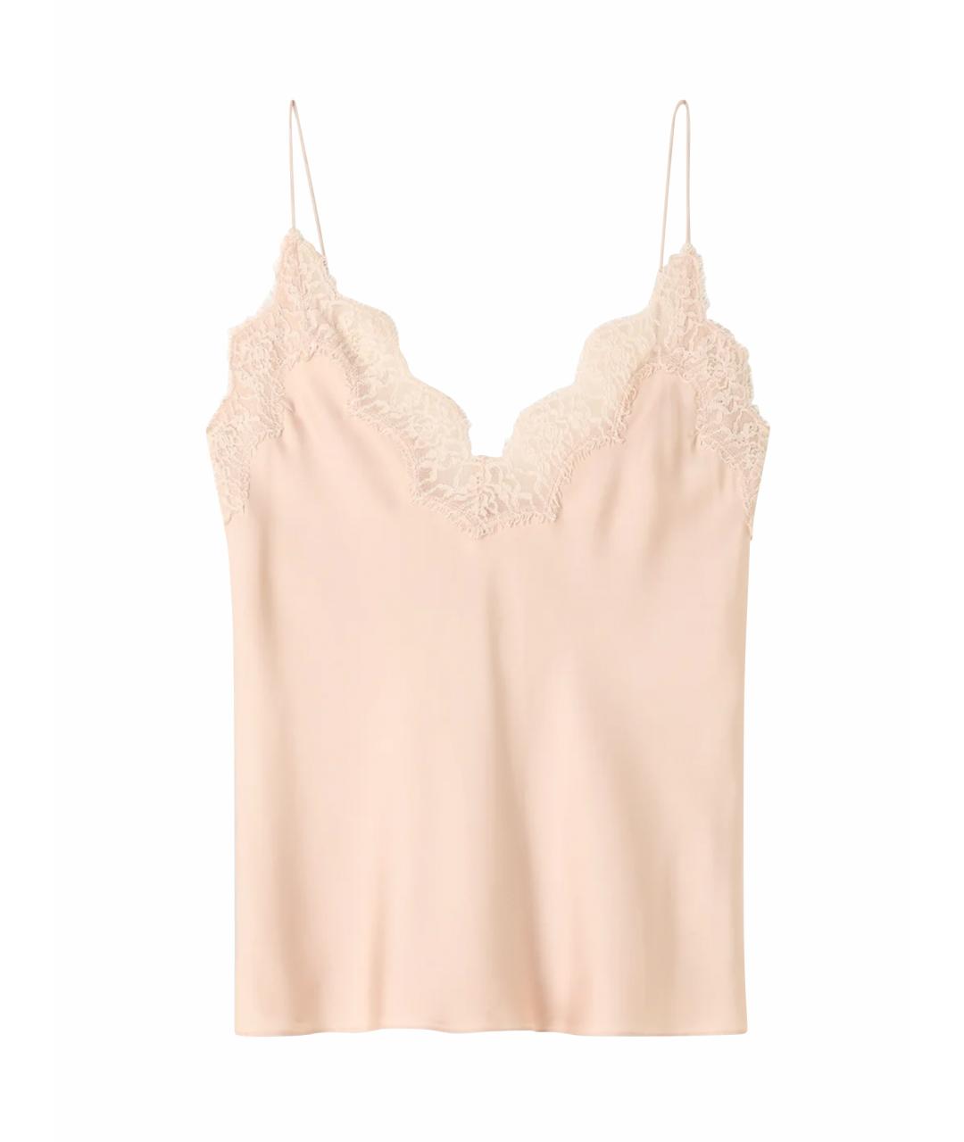 ROHE Розовая шелковая майка, фото 1