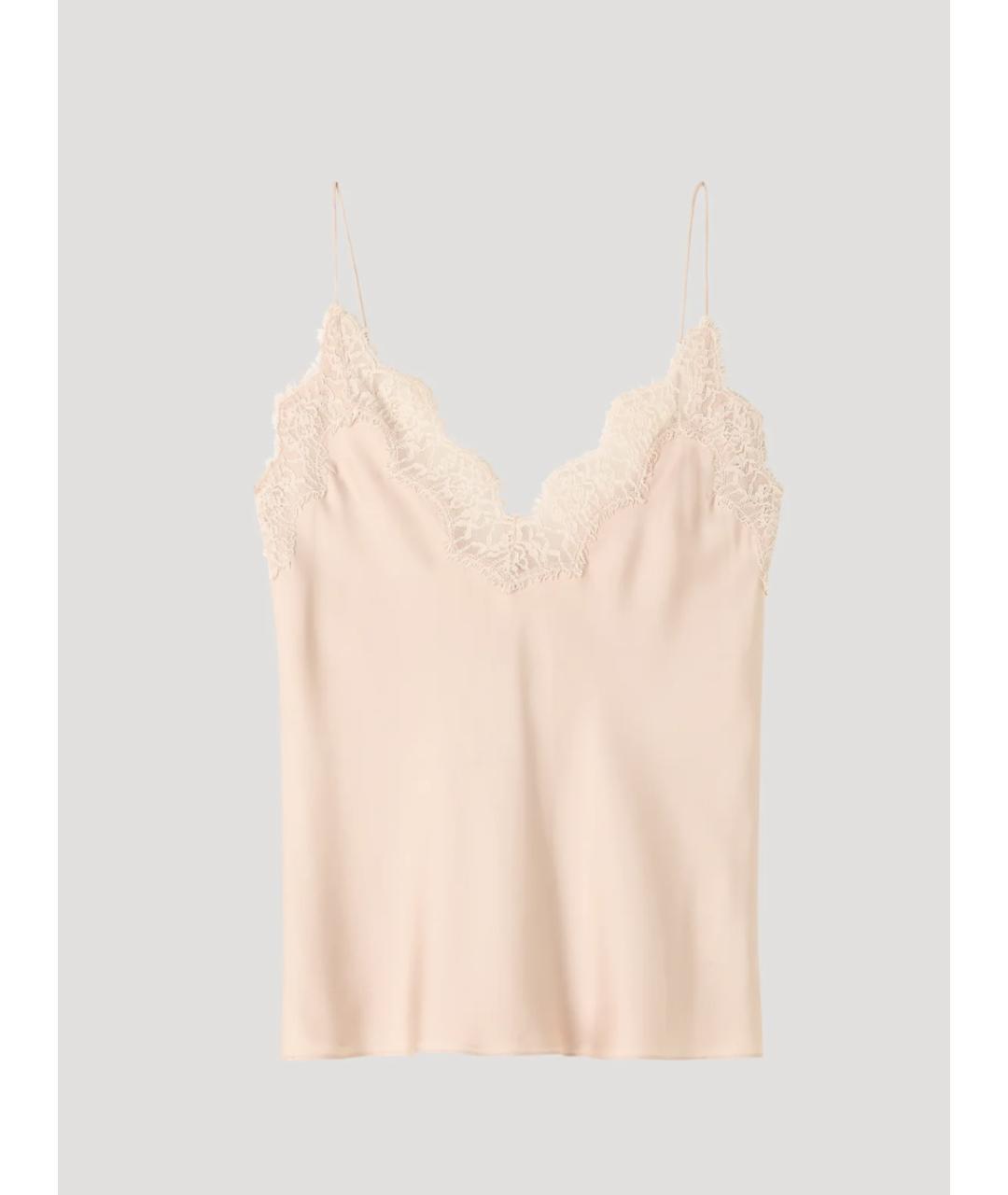 ROHE Розовая шелковая майка, фото 4