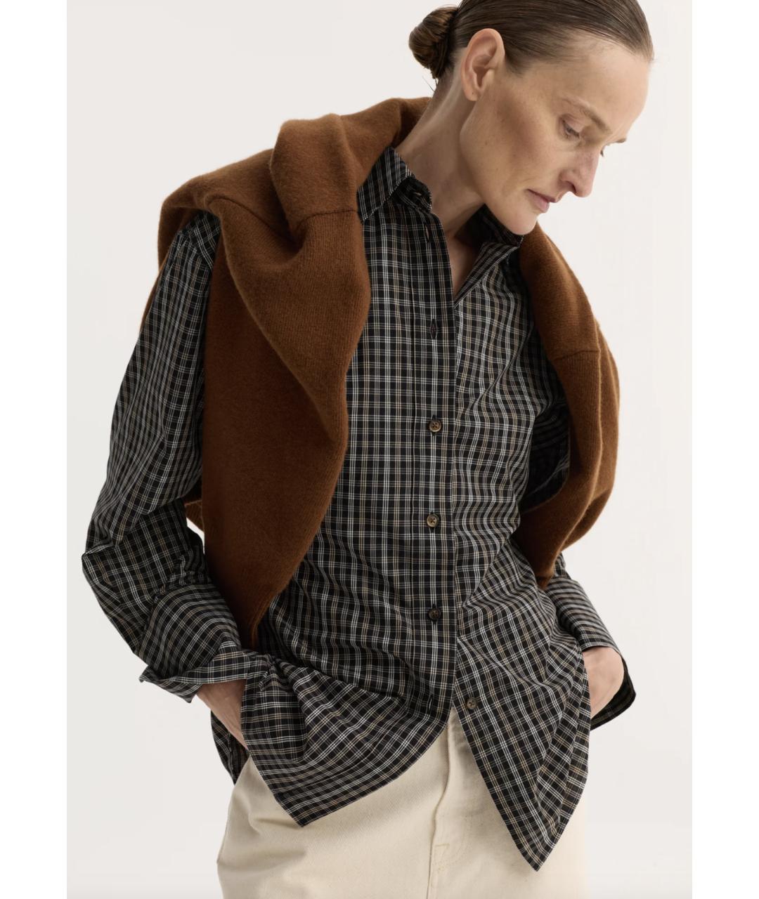 ROHE Черная хлопковая рубашка, фото 3