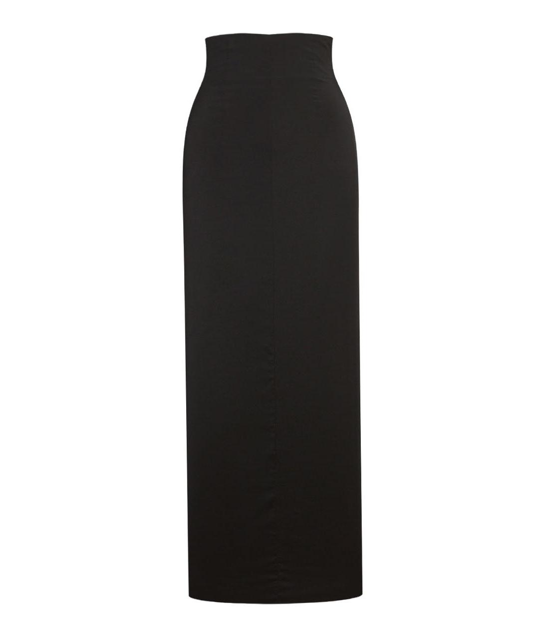 PHILOSOPHY DI LORENZO SERAFINI Черная полиамидовая юбка миди, фото 1