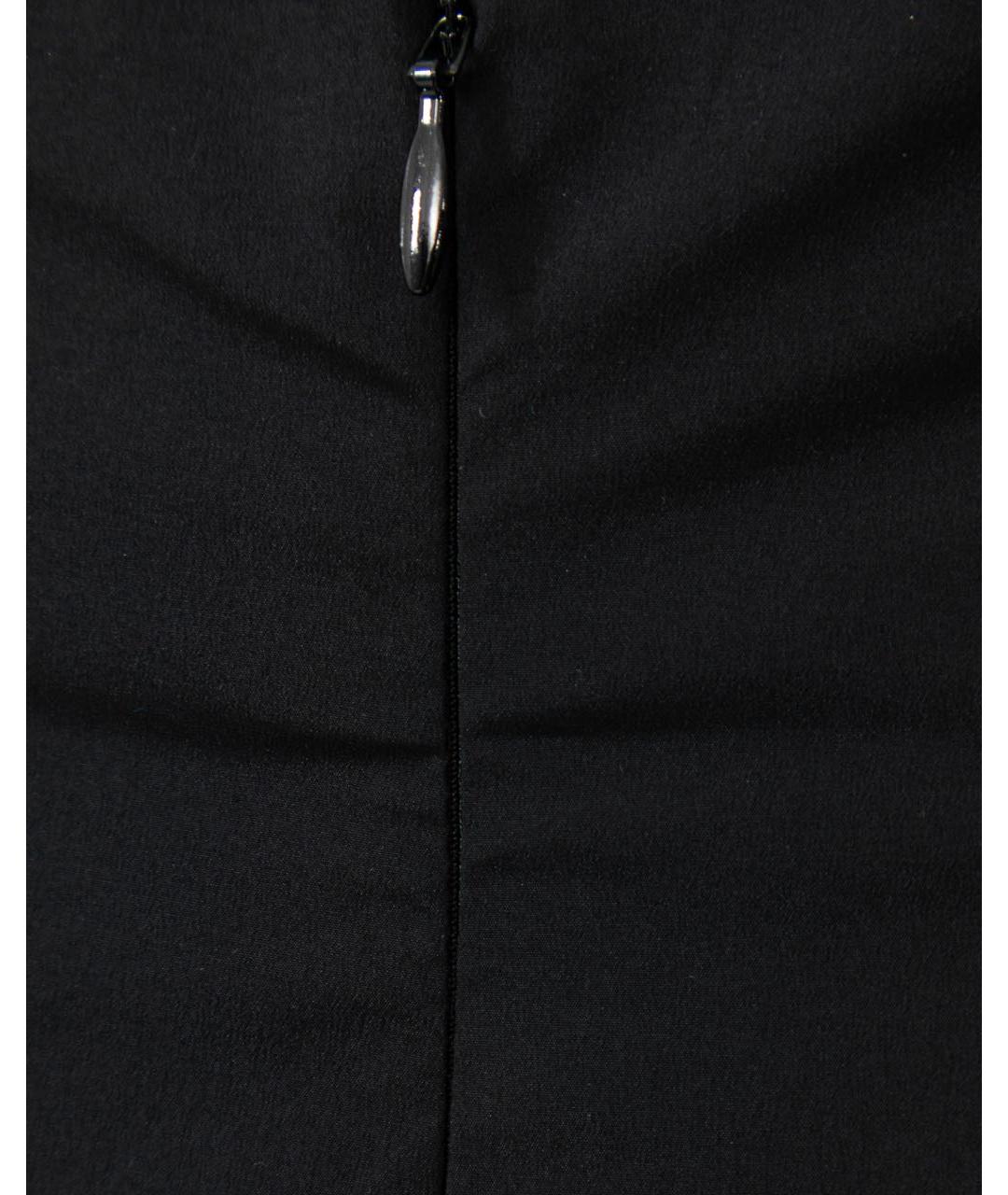 PHILOSOPHY DI LORENZO SERAFINI Черная полиамидовая юбка миди, фото 4