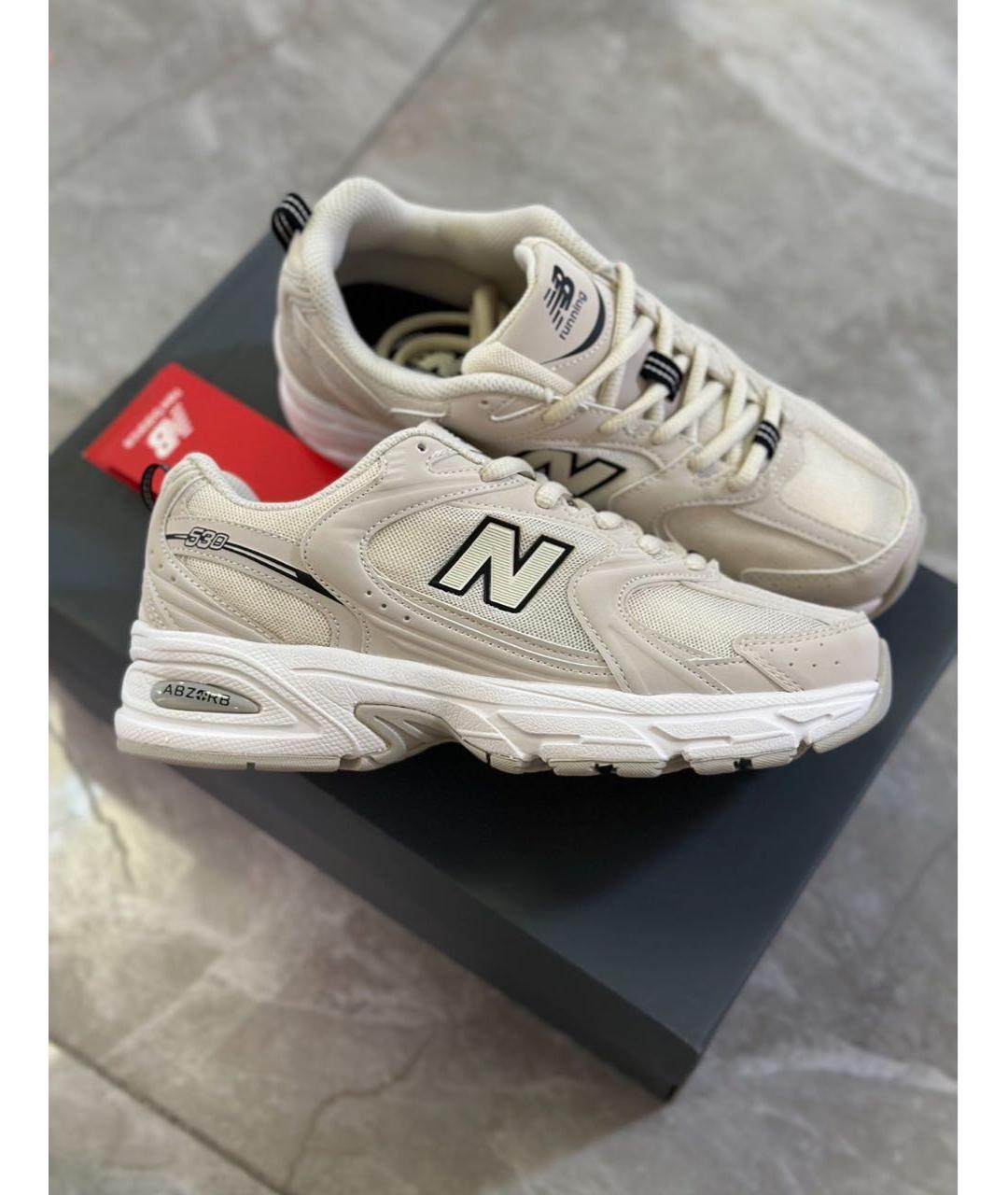 NEW BALANCE Бежевые текстильные кроссовки, фото 6