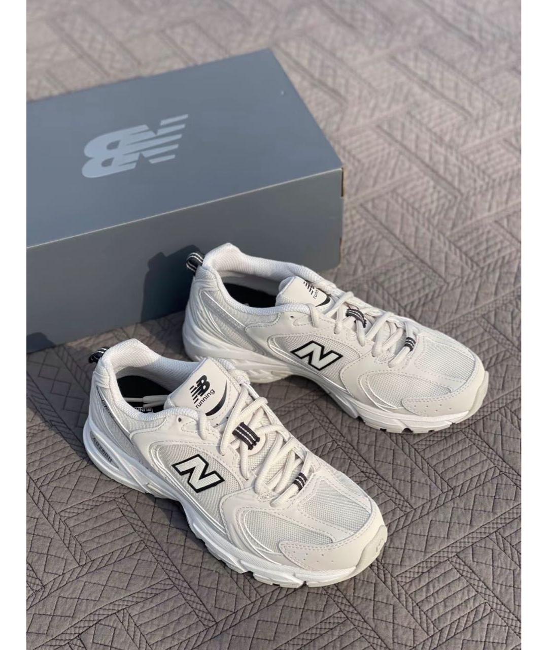 NEW BALANCE Бежевые текстильные кроссовки, фото 4