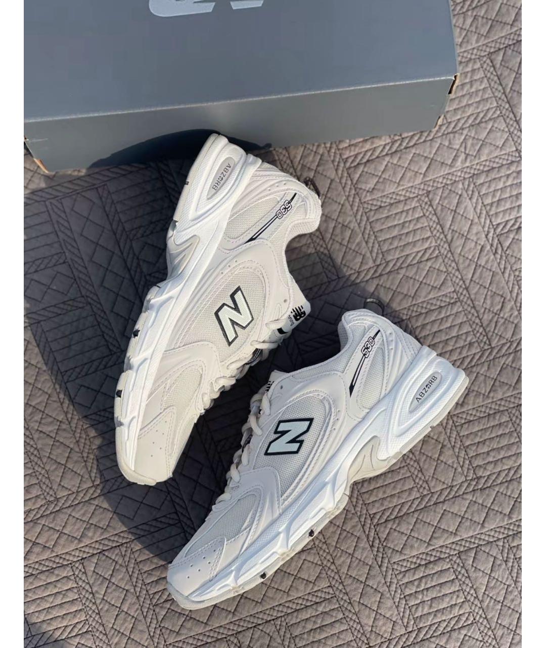 NEW BALANCE Бежевые текстильные кроссовки, фото 5