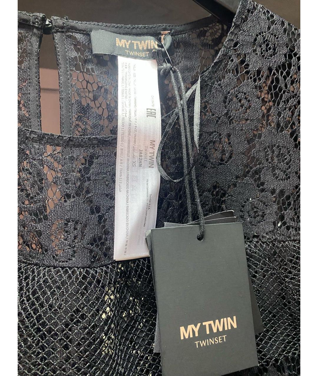 TWIN-SET Черная блузы, фото 3