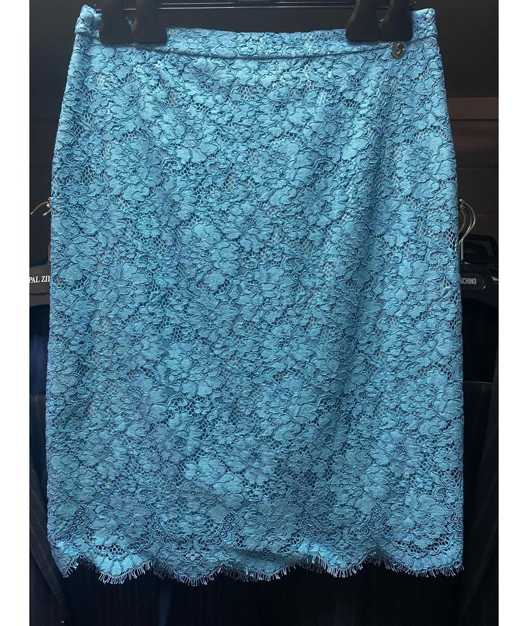 TWIN-SET Синяя юбка миди, фото 6