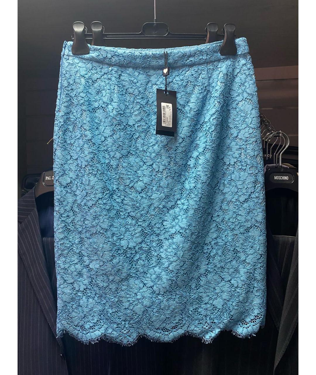 TWIN-SET Синяя юбка миди, фото 2