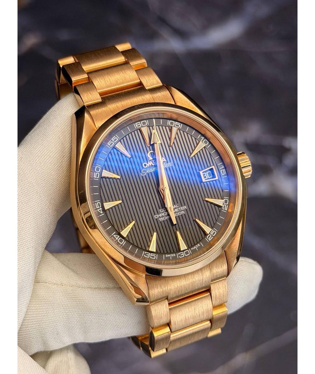 OMEGA Золотые часы из розового золота, фото 9