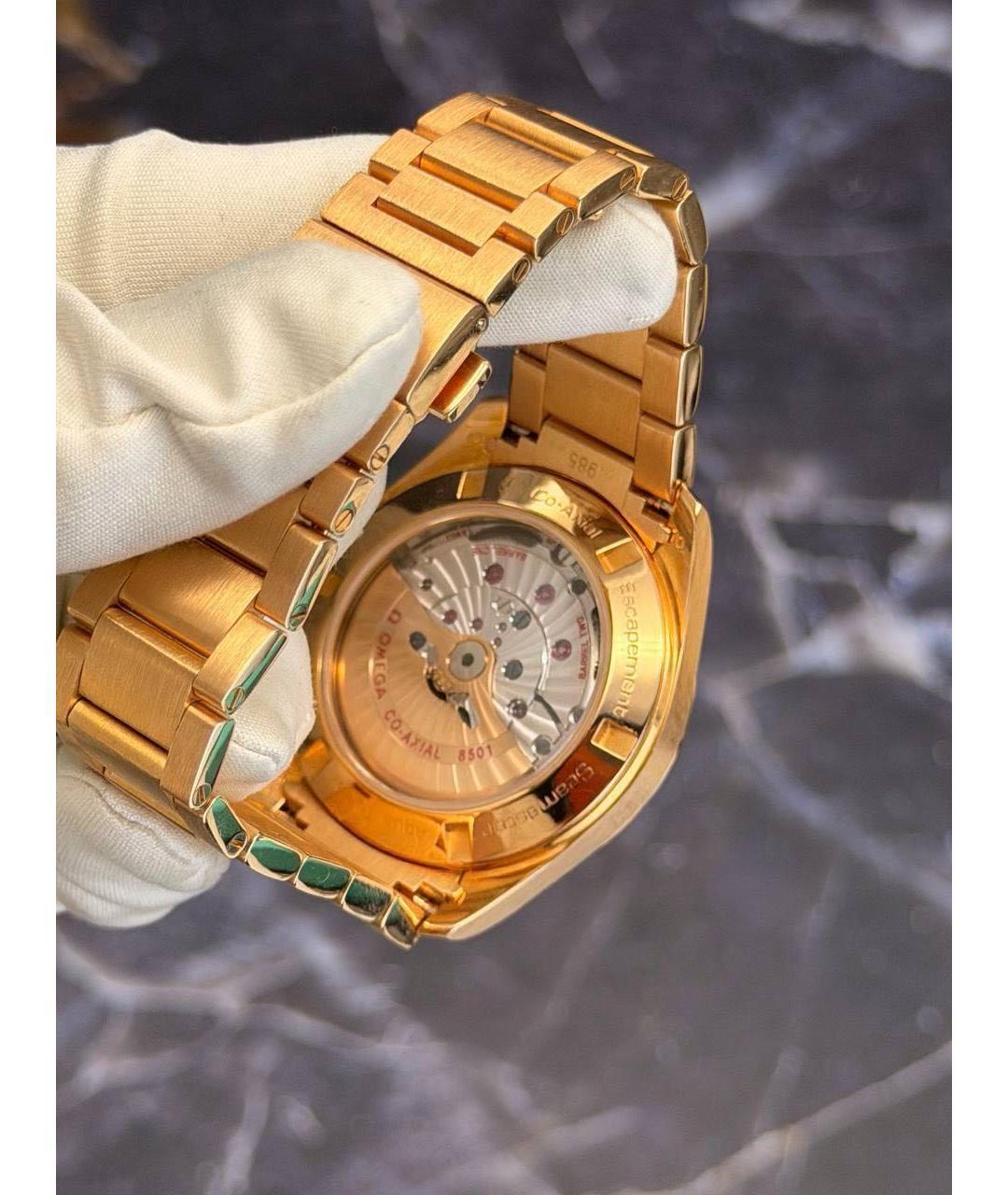 OMEGA Золотые часы из розового золота, фото 5