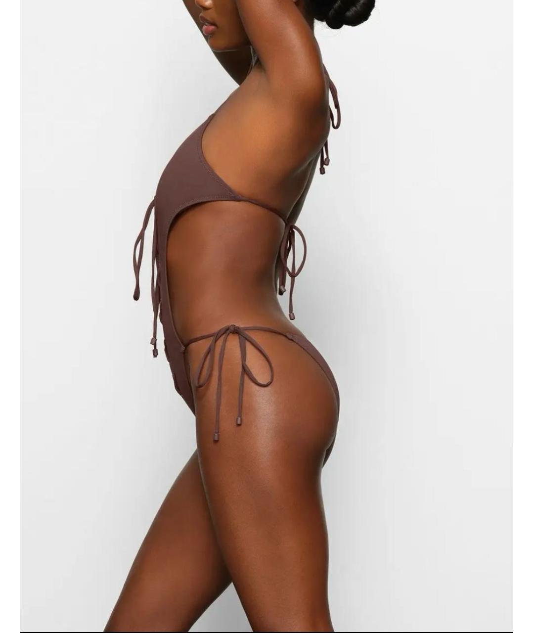 SKIMS Коричневый купальник, фото 3