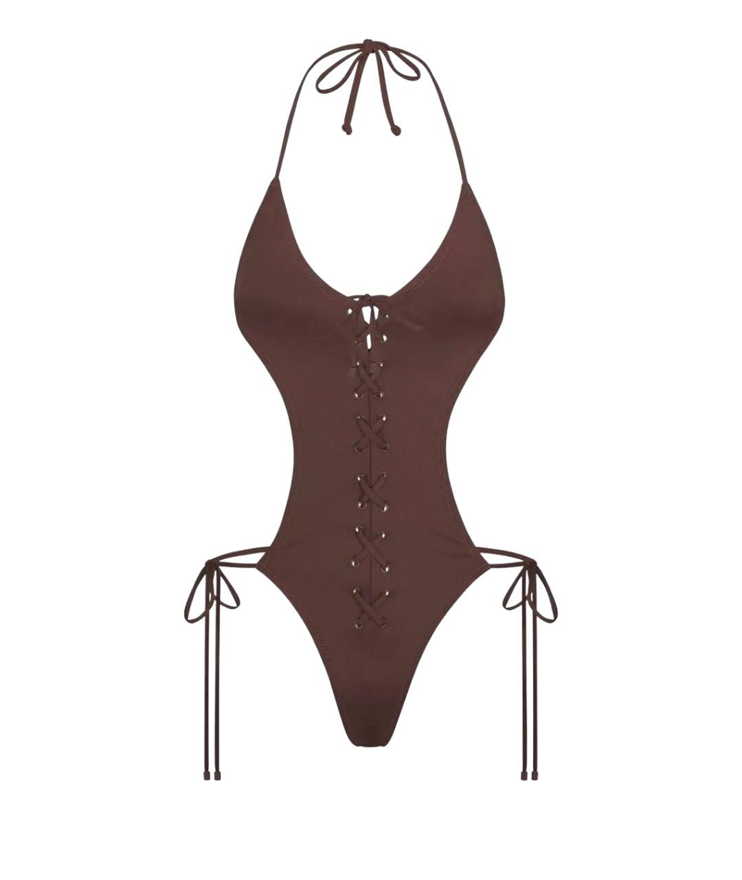 SKIMS Коричневый купальник, фото 1