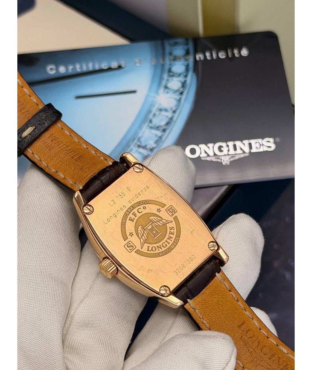 LONGINES Серебряные часы из розового золота, фото 5