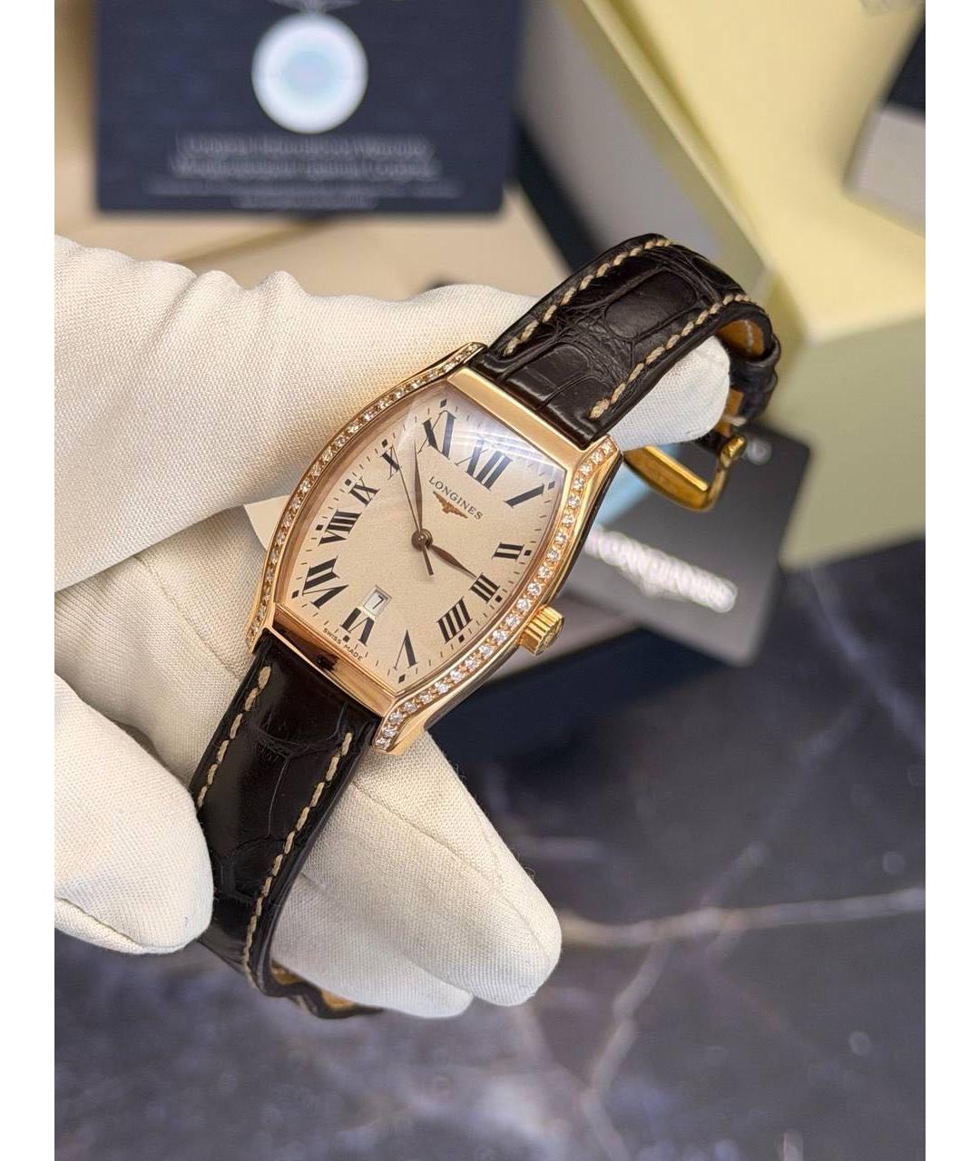 LONGINES Серебряные часы из розового золота, фото 6