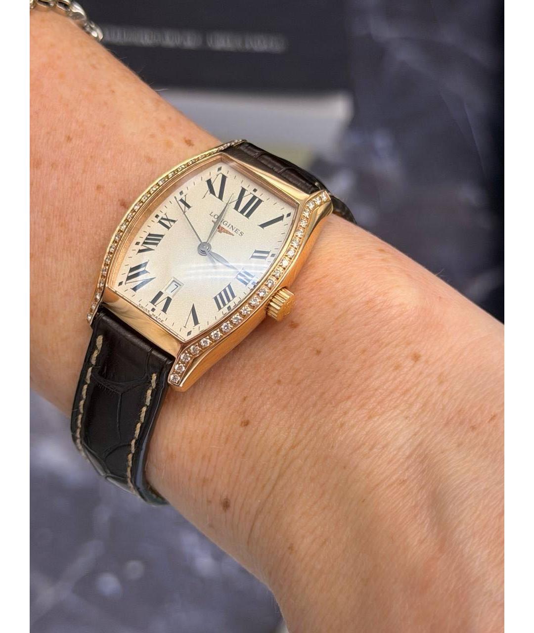 LONGINES Серебряные часы из розового золота, фото 8