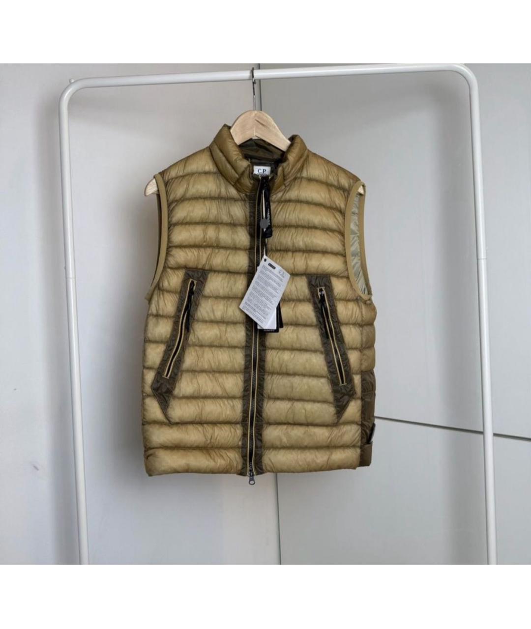 CP COMPANY Горчичный полиамидовый жилет, фото 2