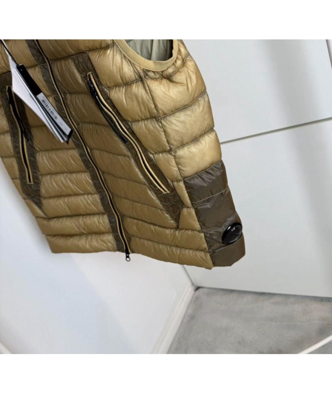 CP COMPANY Горчичный полиамидовый жилет, фото 3