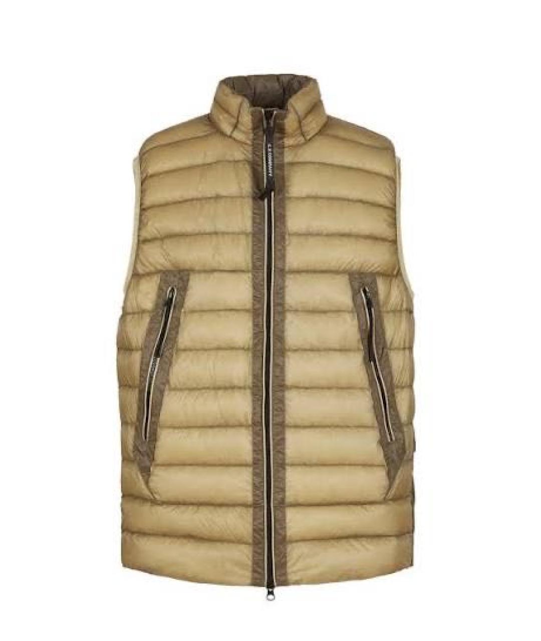 CP COMPANY Горчичный полиамидовый жилет, фото 1