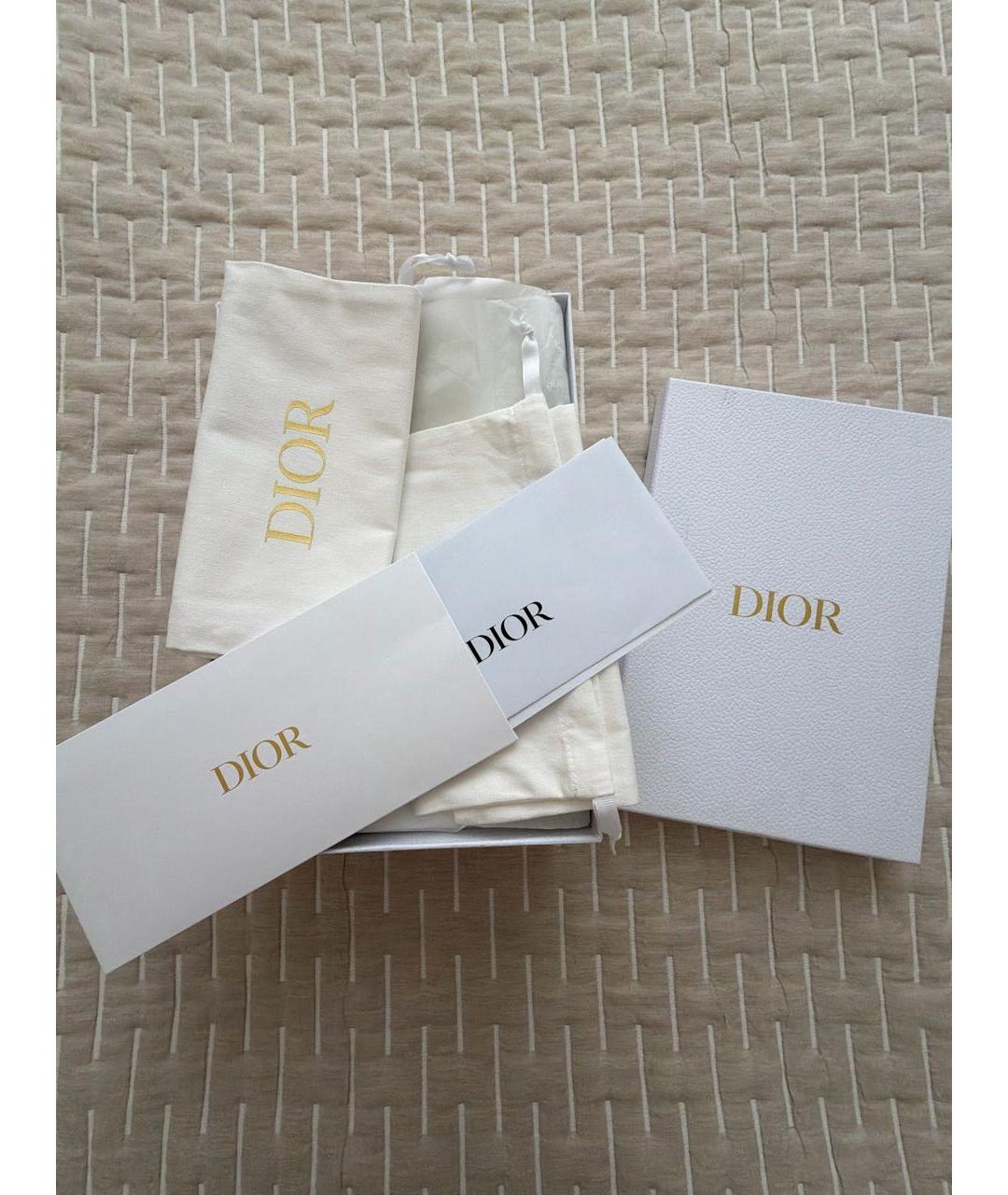 CHRISTIAN DIOR Коричневые кожаные шлепанцы, фото 5