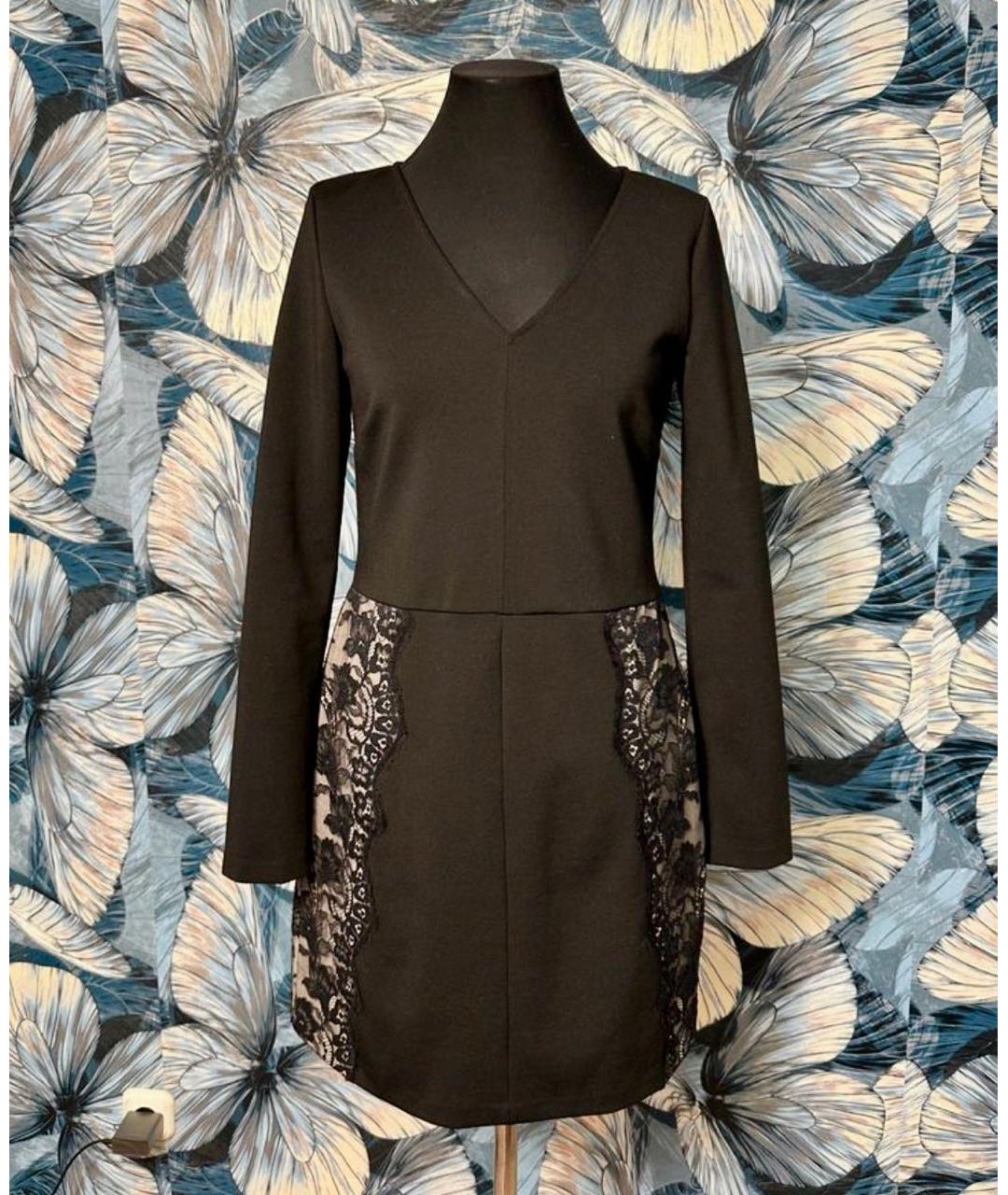 PATRIZIA PEPE Черное полиэстеровое повседневное платье, фото 8